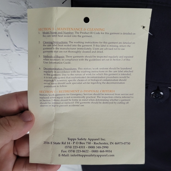 TOPPS | Firewear PA52 7905 safety emergency services clothing pants - Picture 5 of 10